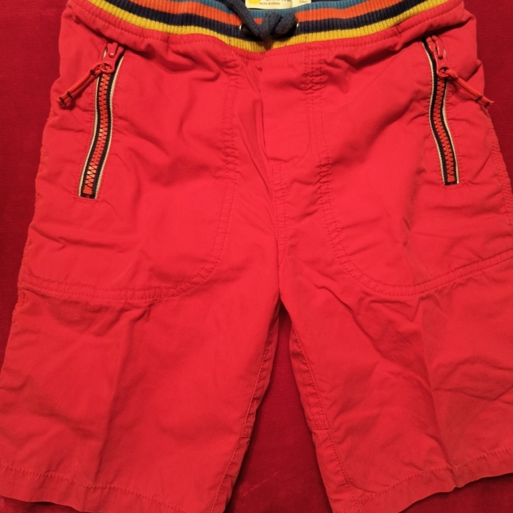 Mini Boden Adventure Red Boys Shorts Size 9